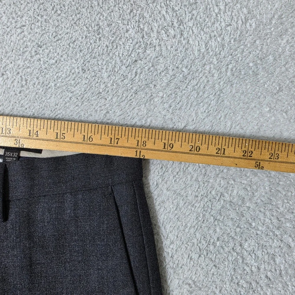 Banana Republic Dress Pants Mens 35/32 Grey Stretch Tailored Slim Fit Flannel